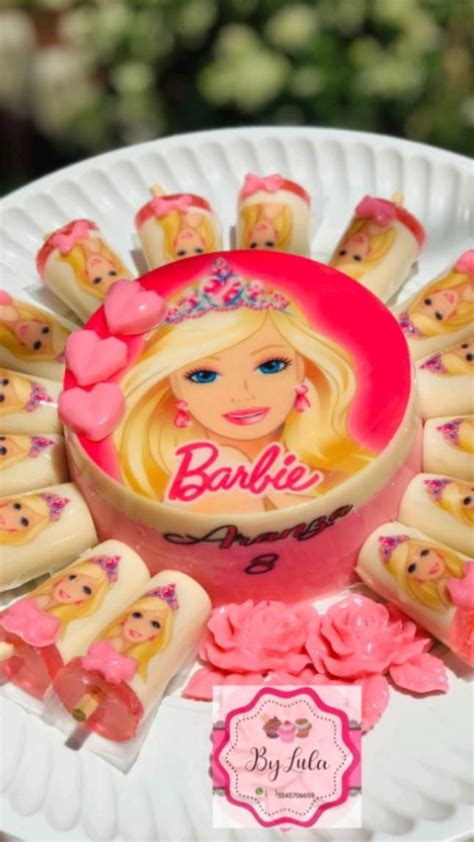 temática Barbie Gelatina Gelatinas para fiestas Fiesta infantil paw