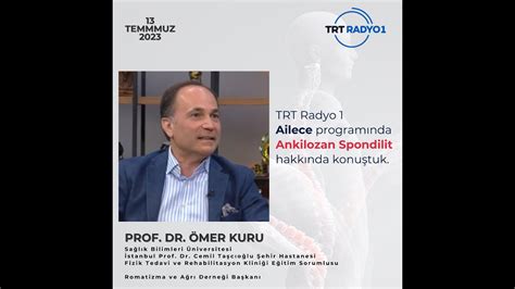 Prof Dr Mer Kuru Trt Radyo De Ailece Program Nda Ankilozan