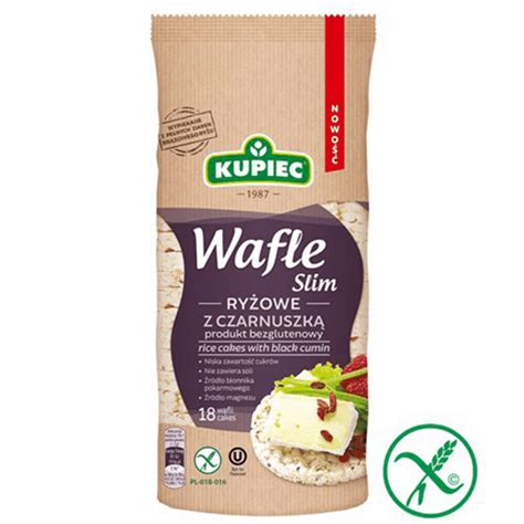 KUPIEC Wafle Ryżowe z Czarnuszką 90g Pakomarket