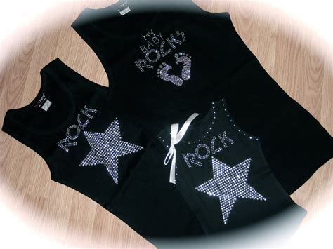 1 Diy Rock Star Rhinestone Bling Iron On Transfer For A Girls Etsy