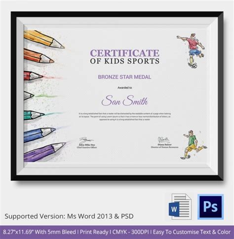 Sports Award Certificate Templates For Word Bgitu Within Sports Award ...