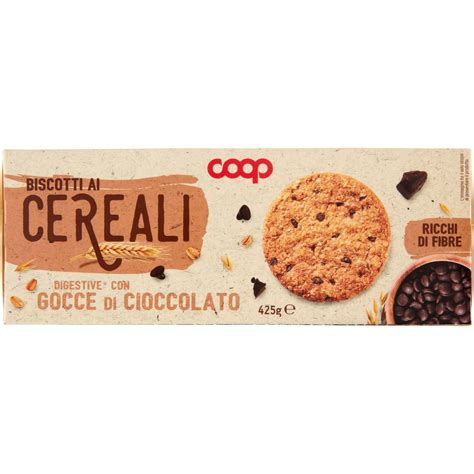 Biscotti Digestive Cereali E Gocce Di Cioccolato COOP 425 G Coop Shop