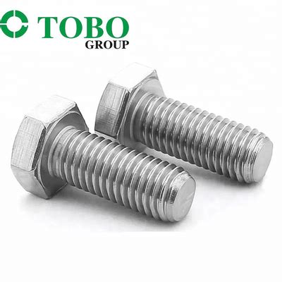 Polish Finish Stainless Steel Bolts Corrosion Resistant Hex Head