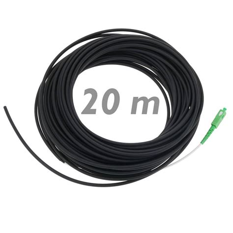 Cable de fibra óptica SC APC monomodo simplex G657A2 9 125 de 20 m OS2