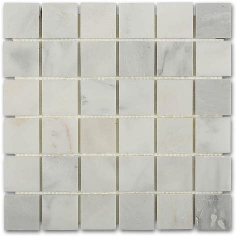 Ivy Hill Tile Asian Statuary Mesh Mounted Squares 12 In X 12 In X 10 Mm Honed Marble Mosaic