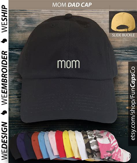 MOM Hat Dad Style Hat Embroidered Hat Mom Dad Capfun Hat Etsy