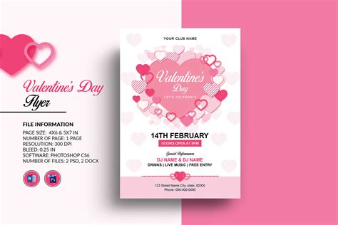 Valentine Day Party Invitation Flyer Graphic By Sistecbd · Creative Fabrica