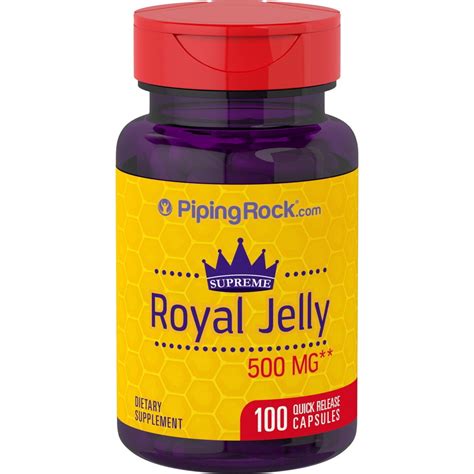 Piping Rock Royal Jelly 500mg 100cáp Importado Submarino