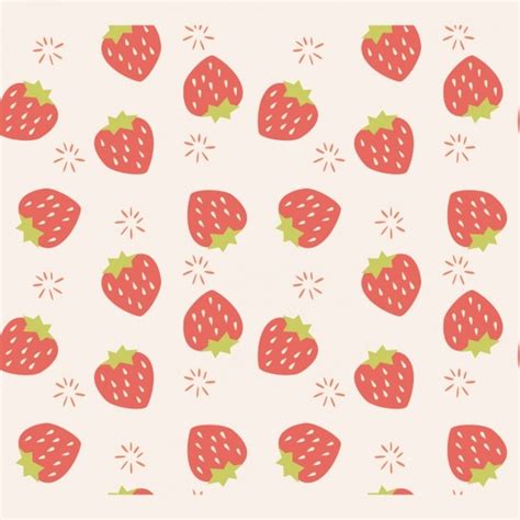 Diseño de patrón de fresas Descargar Vectores gratis