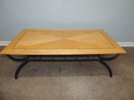 Transitional Design Online Auctions Solid Wood Coffee Table