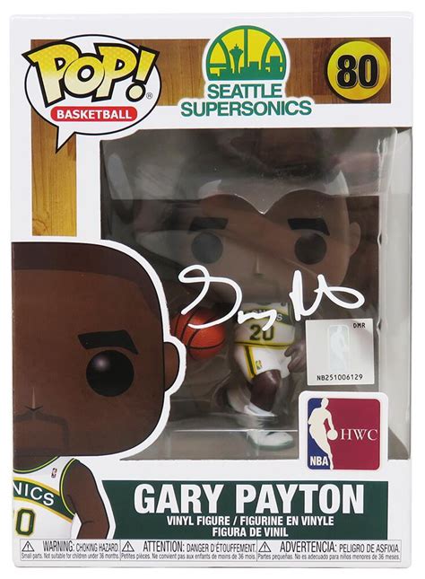 Gary Payton Signed Seattle Supersonics Gary Payton Funko Pop