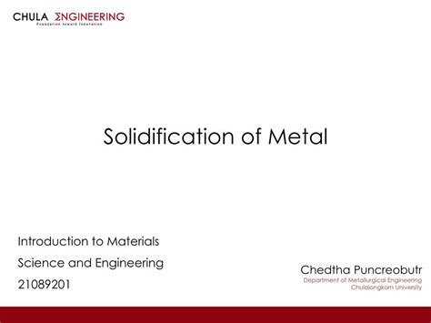 Pdf Solidification Of Metalpioneer Netserv Chula Ac Th Pchedtha