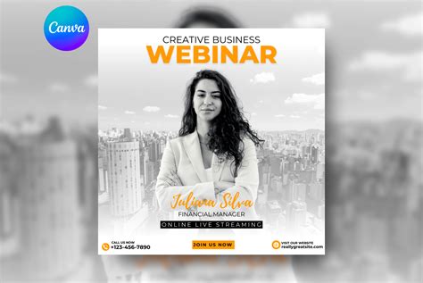 Webinar Instagram Post Canva Template Graphic By Orchid Bloom Creative