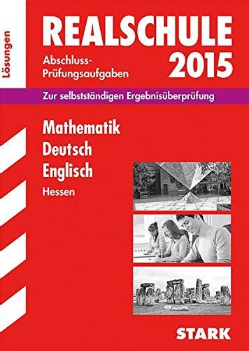 Amazon Abschlussprüfung Realschule Hessen Mathematik Deutsch