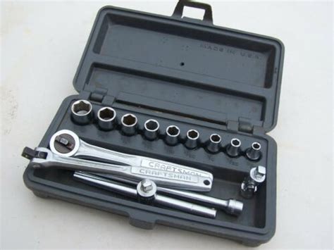 Pc Craftsman V Series Drive Socket Set Fine Thumbwheel