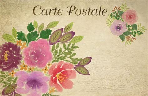 Vintage Floral Postcard Art Free Stock Photo Public Domain Pictures