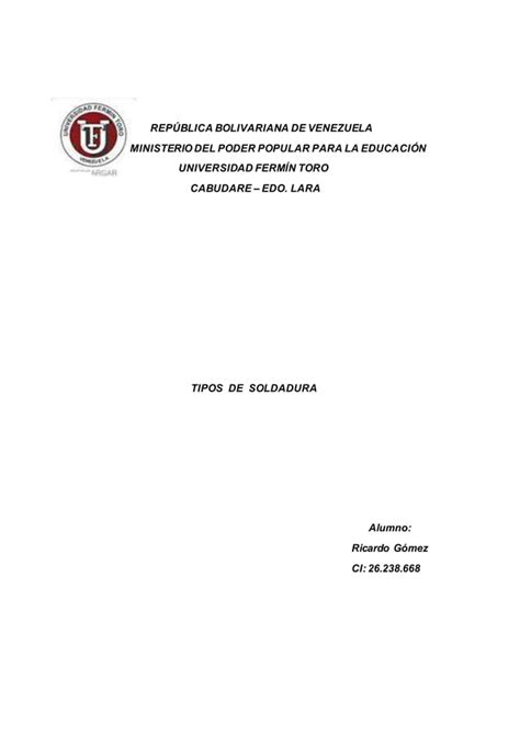 Tipos De Soldaduras Pdf