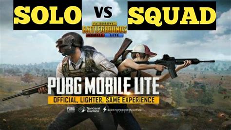 Solo Vs Squad Kaise Khele Pubg Lite Youtube