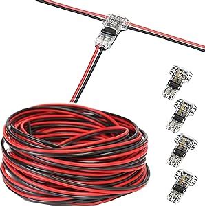 RUNCCI YUN 20 m 2 stifts LED remsförlängningskabel 22AWG 12 V LED