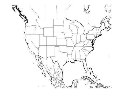 Free Black And White United States Map Download Free Black And White