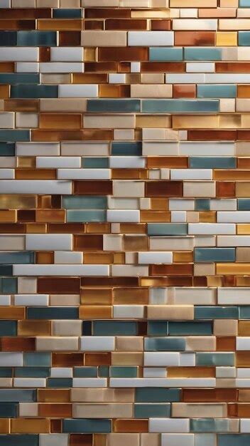 Premium Photo Modern Tile Wall D Rendering