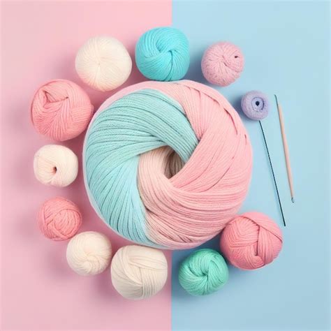 Premium Ai Image Colorful Balls Of Yarn With Knitting Needles Placed