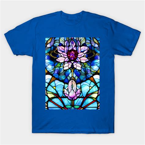 Stained Glass Lotus Flower Lotus Flower T Shirt TeePublic