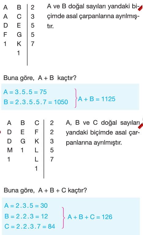 Ebob Ekok Test Çöz 9 Sınıf Çözümlü Sorular Problemleri Periyodik