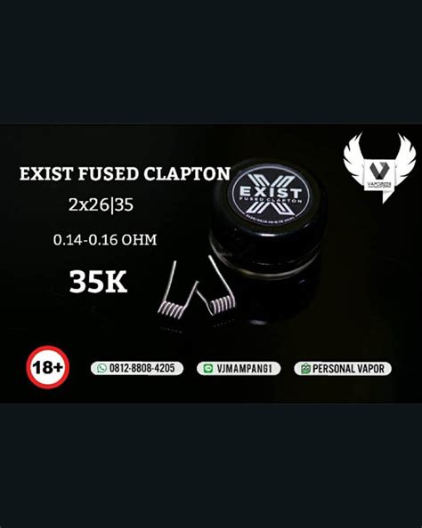 Jual Prebuild Coil Exist Fused Clapton Vape Harga Murah Jakarta