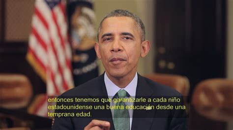 El Presidente Obama Habla De La Educación Temprana Y La Importancia De