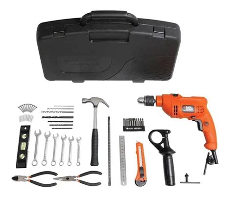 Taladro Percutor Black Decker Tm550kp Multicolor 30 Accesorios