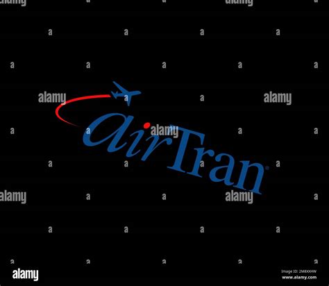 Airtran Airways Rotated Logo Black Background B Stock Photo Alamy