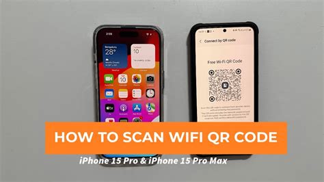 How to scan WiFi QR Code on iPhone 15 Pro and iPhone 15 Pro Max - YouTube