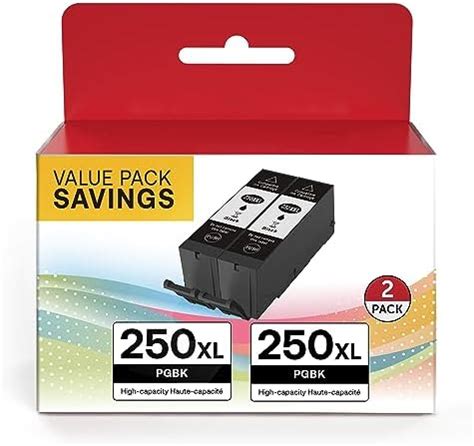 PGI 250 XL Compatible Ink Cartridge Replacement For Canon 250 Pgbk XL