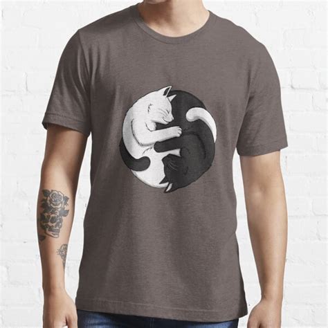 Yin Yang Cats T Shirt For Sale By Marycapaldi Redbubble Cats T