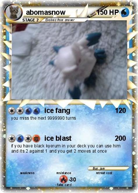 Pokémon abomasnow 47 47 - ice fang - My Pokemon Card