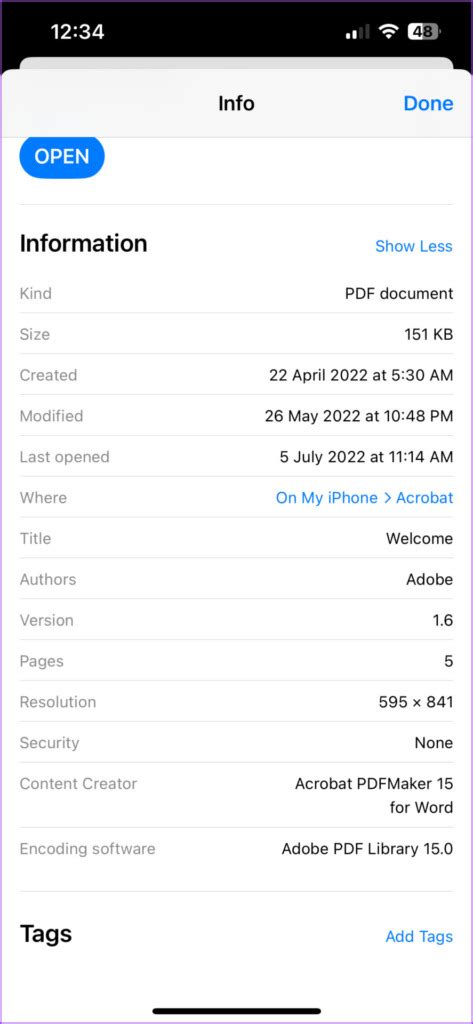 Cómo mostrar extensiones de archivo en la aplicación Archivos en iPhone