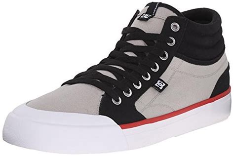 Dc Men S Evan Smith Hi Skate Shoe Black Grey 10 M Us Skate Shoes Shoes Black And Grey