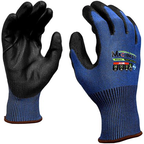 Cordova Machinist Blue HPPG Cut Resistant Gloves With Black