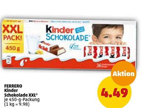 Ferrero Kinder Schokolade Xxl Angebot Bei Penny Prospekte De