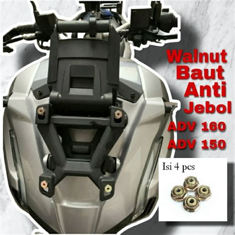 Jual Walnut Baut Anti Jebol Dudukan Winshield ADV 160 150 NMAX Isi 4