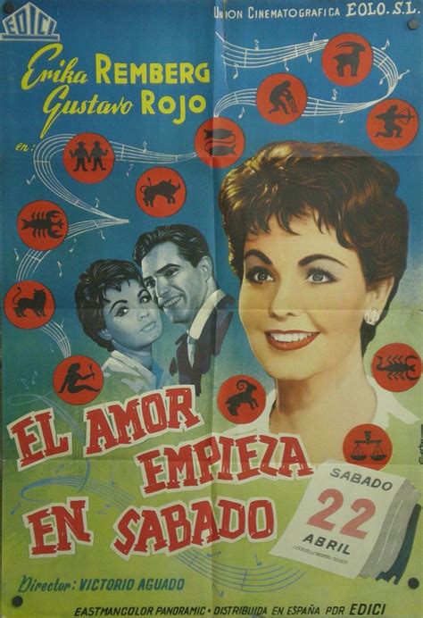 El amor empieza en sábado 1961 Poster Movie posters Movies