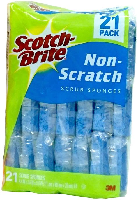 Scotch Brite Non Scratch Scrub Sponges 21 Pack Walmart