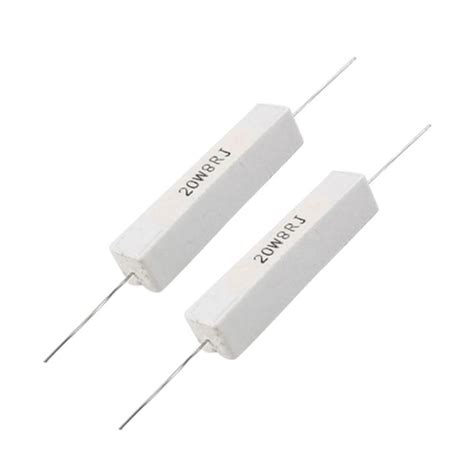 Pcs Wire Wound Ceramic Cement Resistor Ohm W Intl Lazada Ph