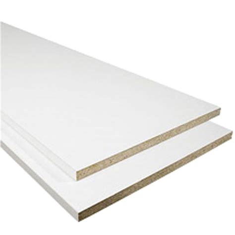 3/4 x 15-1/4 x 8 White Melamine Square Edge Shelving at Lowes.com