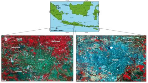 Alandsat 7 Etm 432 And Blandsat 8 Olitirs 543 Image Of The Study