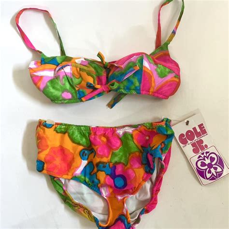 Deadstock 1960s Vintage Floral Bikini Has Original Depop
