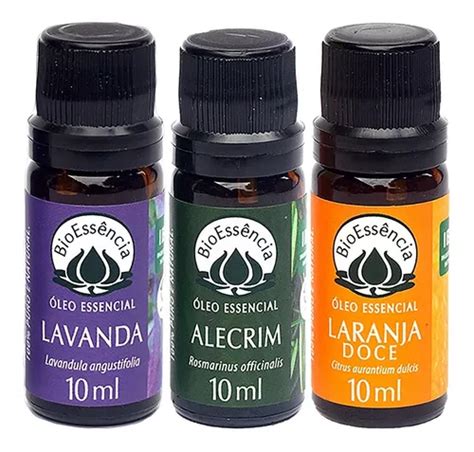 Kit3 Óleo Essencial Lavanda Alecrim Laranja Doce Bioessencia Frete grátis