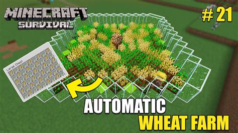 I Made Automatic Easiest Villager Wheat Farm Minecraft Gameplay 21