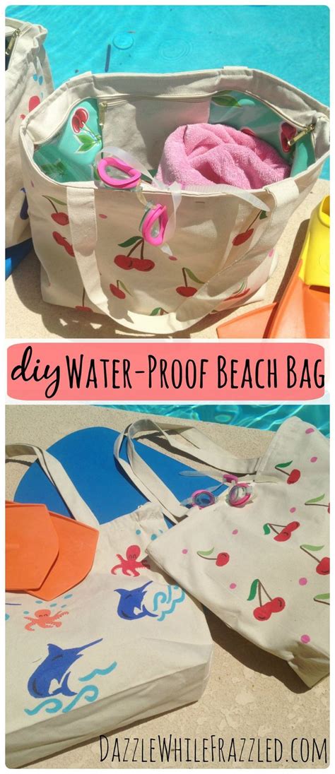 How To Make A Swim And Beach Tote Bag Waterproof Swimming Bag Personalized Canvas Tote Bags